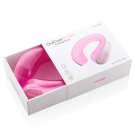 samply Neck Cooler, Reusable Wearable Ice Pack Cooling Tube for Outdoor Workers, Sports, Cold Compress Therapy for Sports Injuries, Swelling, Peach