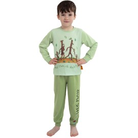 Stick Man Boys' Pyjamas | Long Sleeve Pyjamas Children | Pyjamas for Boys | Winter Pyjamas Children, Green
