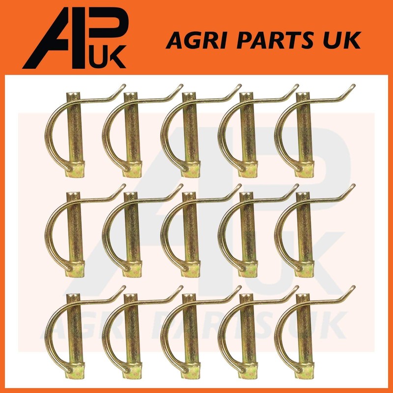 15x 10mm x 50mm Shaft Locking Retaining Pipe Pin Lynch