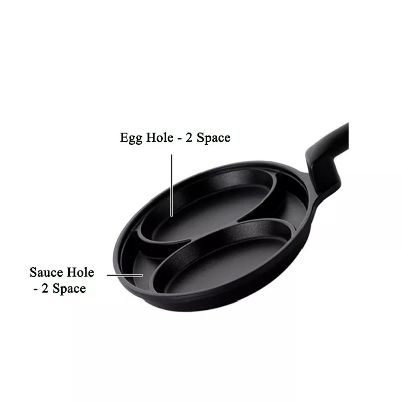 Kitchen Flower 2 Space Non-Stick Coated Egg Pan