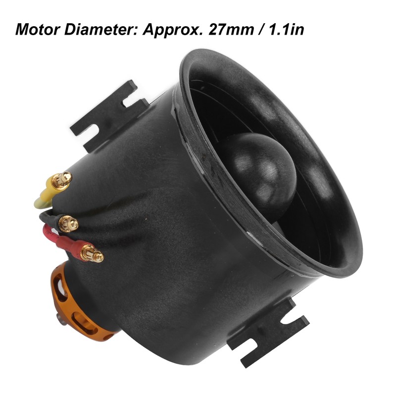 Ducted Fan 6 Blades 70mm High Rigidity Brushless Motor for
