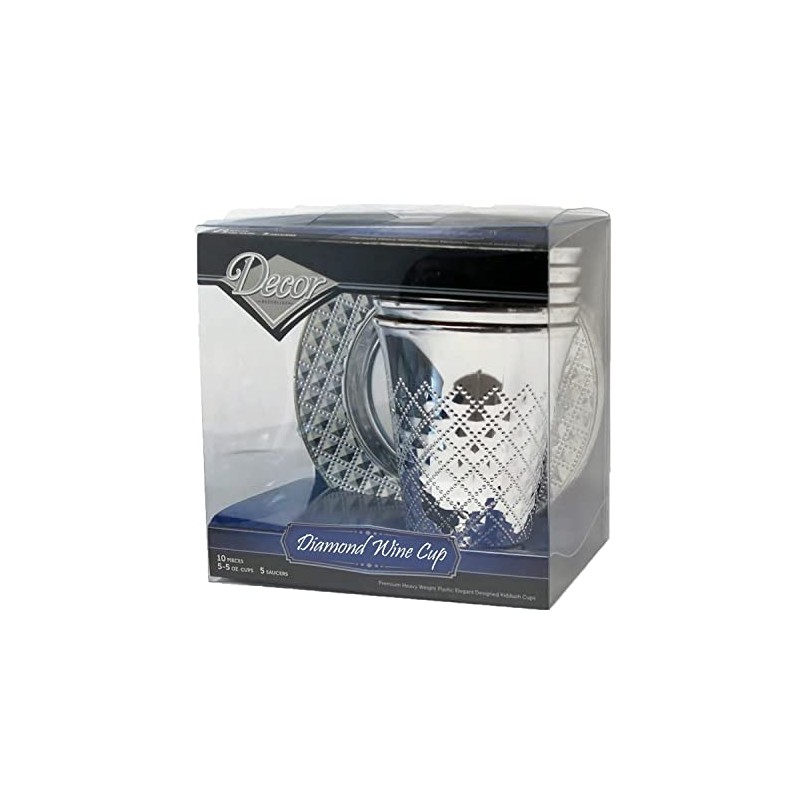 20 Pc 10 Pack 5 Ounce Kiddush Cups and 10