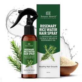 Botanic Hearth Advanced - Espray de agua de romero para el crecimiento y la regeneración del cabello debilitado con menta, biotina, tratamiento capilar para hombres y mujeres, 6.8 onzas líquidas