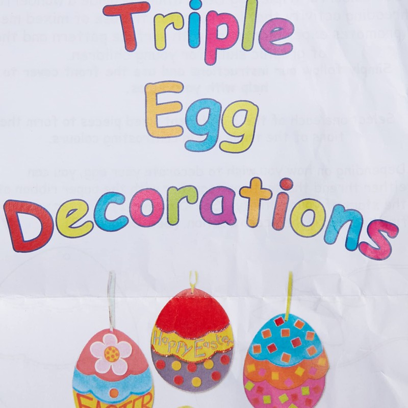 Springboard Triple Egg Decorations Easter Activity Pack - Simple Decoration