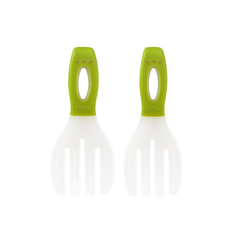 Dexas Long Handled Salad Hands, Green
