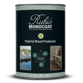 Rubio Monocoat Hybrid Wood Protector 300 ft² - Royal | Exterior Wood Oil Finish, Color & UV Protection for Outdoor Wooden Surfaces & Furniture | 1 L
