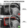 Jimen Compatible with Jeep Wrangler TJ 1997-2006 Dash Trim Instrument