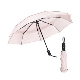 Mr. Pen- Windproof Travel Umbrella, Rosé Whisper, Automatic Umbrellas for Rain, Compact Umbrella, Travel Umbrella Compact, Umbrella Windproof Umbrella, Umbrellas for Rain Windproof, Portable Umbrella | Mr. Pen
