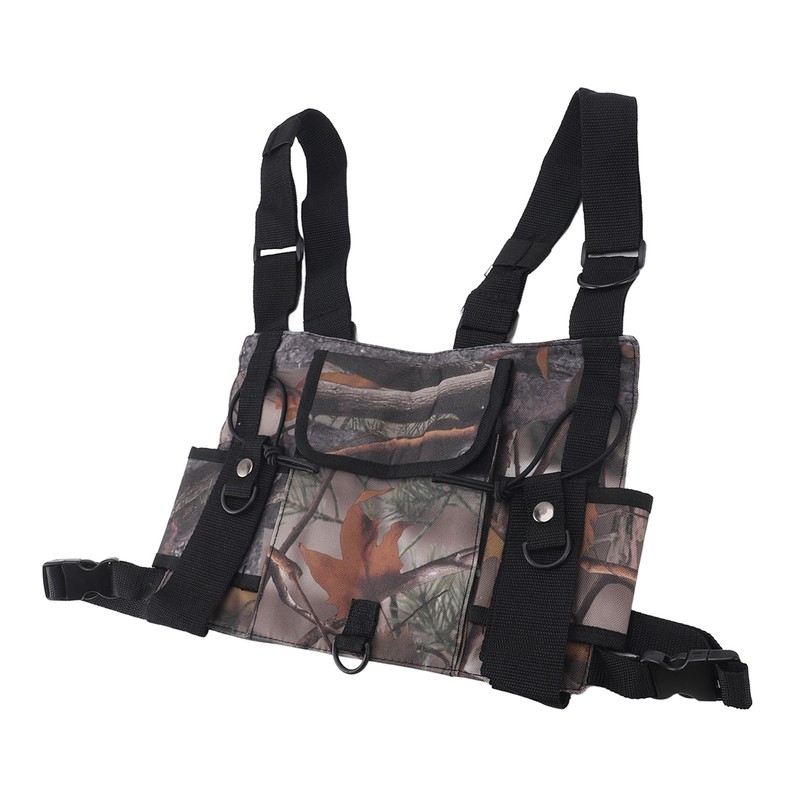 Radio Chest Harness Chest Front Pack Pouch Vest Rig Radio