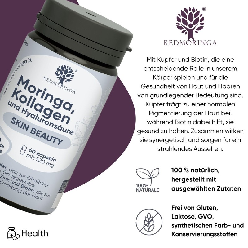Marines Collagen and Hyaluronic Acid with Copper, Zinc, Biotin, Vitamin