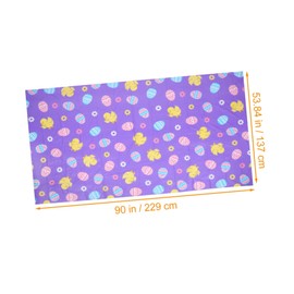Alipis Easter Egg Tablecloth Set 2pcs Easter Table Cover for Party Decorations Versatile Use