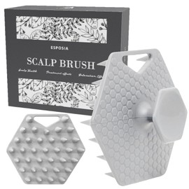 ESPOSIA (Gray) Scalp Brush, Shampoo Brush, 1 Piece Scalp Massage, Head Spa, Birthday Gift
