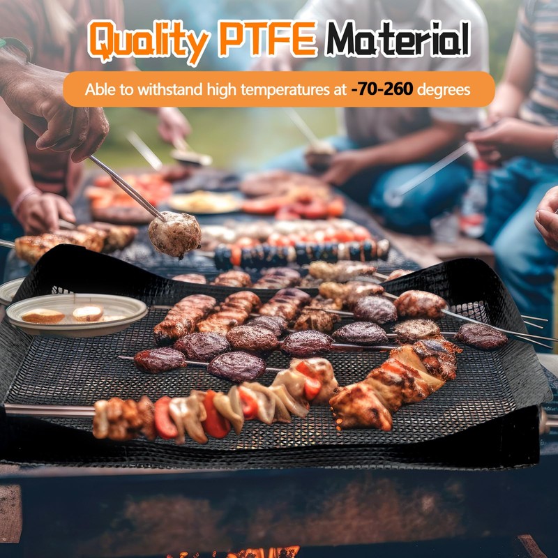 4 Pcs 11.5 x 13.5 Inch PTFE Solid Oven Basket