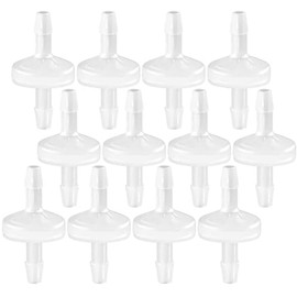 JoyTube 12 Packs Check Valve 1/8”(3MM) One-Way PVDF Plastic Hose Barb for Liquid Air