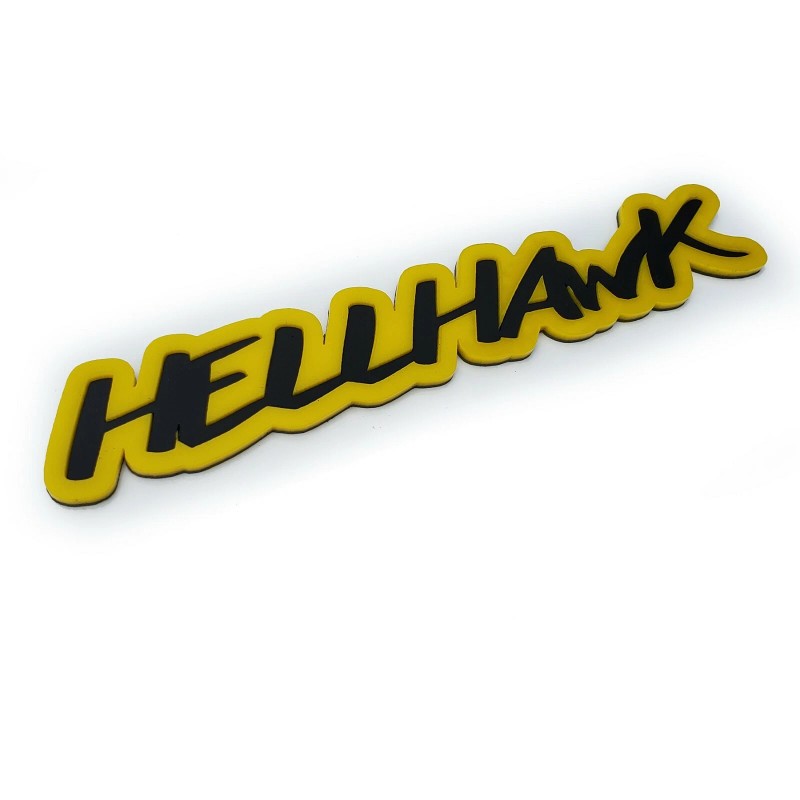 FMS Gear 1 HELLHAWK Emblem fits Door or Liftgate Jeep