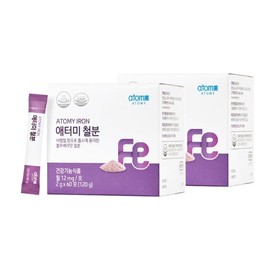 J&M Partners Atomy Vegetable Iron 2g / 애터미 식물성 철분 2g X 60포 2개
