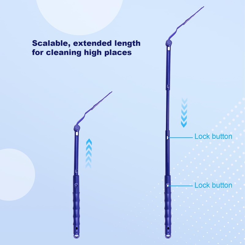 Replacement Duster Handles, Adjustable Length Removal Duty Duster Refills Handles