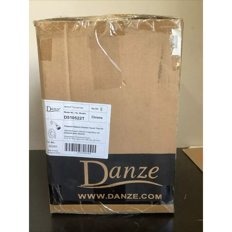 Danze Pressure Balance Shower Kit WITH VALVE Polished Chrome D510522T