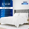 Sunshine Comforts Microfiber Flat Sheets Breathable, Anti Wrinkle, Shrink and