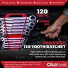 Olsa Tools Ratcheting Wrench Set, 12-Piece SAE, Chrome Vanadium Steel
