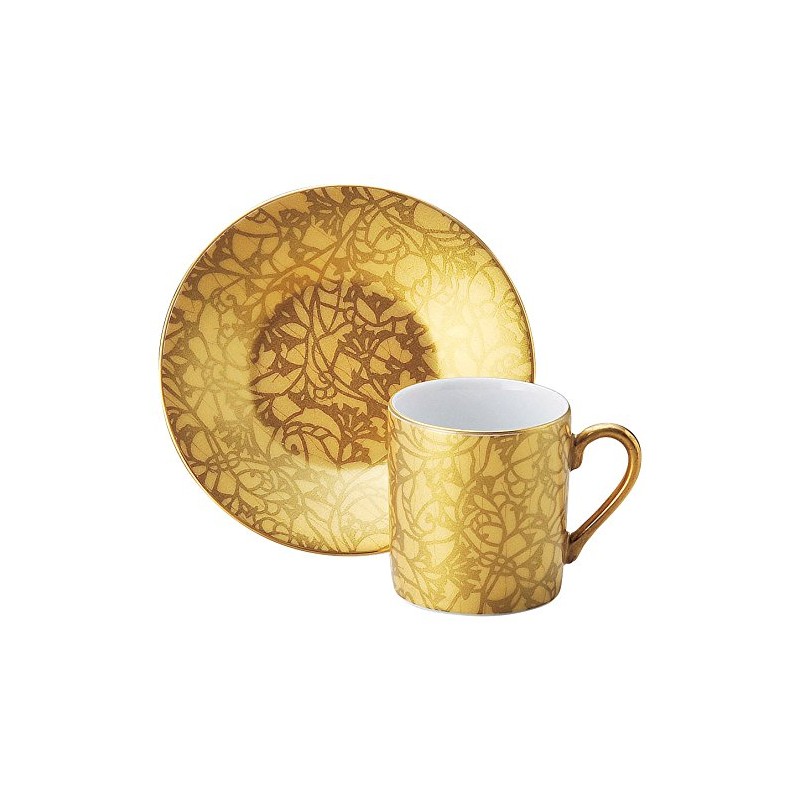 Demi Colle demitasukappu & Saucers (GF) MT – De –