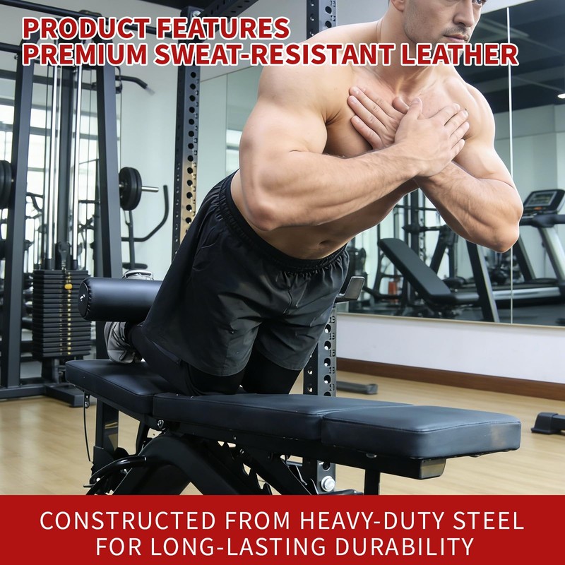 Single Leg Squat Roller for Squat Rack,Extended Length Leg Press