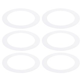 PATIKIL Goof Rings for 6-8" Inch Recessed Can Lighting Down Light, 6 Pcs Metal Goof Trim Rings Cover, Outer Diameter 8.62-inch, Inner Diameter 6.25-inch, Matte Finish White，Flush Mount