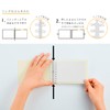 Maruman FMR9SETA-07 Mini Binder, 9 Holes, Loose Leaf Included, Brown