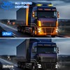 NWpangu 24V LED Strobe Beacon Light, Amber Emergency Lamp, Rotating