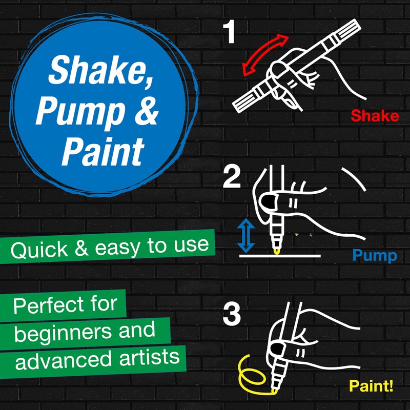 Faber-Castell Shake & Paint Markers: Classic - 6 Count Dual