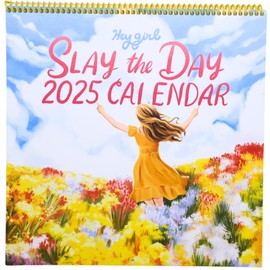 Good Egg Greetings 2025 Affirmation Calendar for Empowering Women - 12 X12 Inch Funny Swear Word Planner Monthly Hanging Calendar - Novelty Planning Wall Calendar Note Pads for Home Office