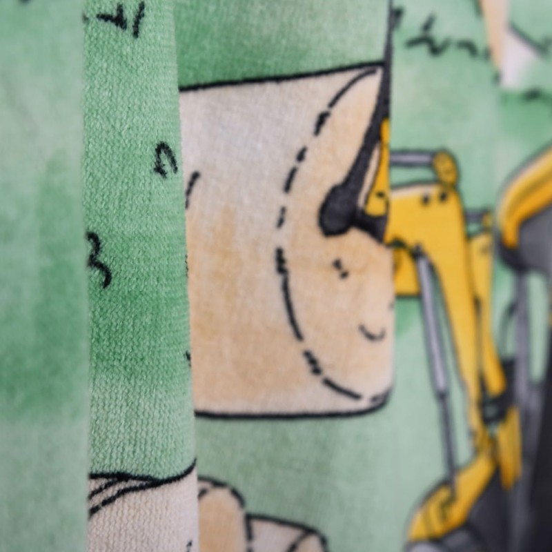 Klaus Herding GmbH Tractor Velour Towel, Multicoloured, 75 x 150
