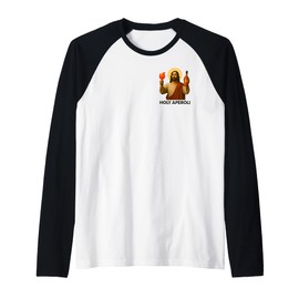 Holy Aperoli - Funny Jesus Party Raglan Baseball Tee