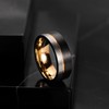 King Will LOOP Tungsten Carbide Wedding Band 8mm Rose Gold