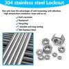 90pcs M8-1.25 Hex Nuts, 304(A2-70) Stainless Steel Hardware Nuts,Standard Metric