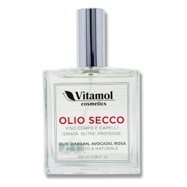 Vitamol Organic and Natural Dry Oil Moisturises, Nourishes and Protects Face, Body and Hair with Argan, Avocado and Rose 100 ml