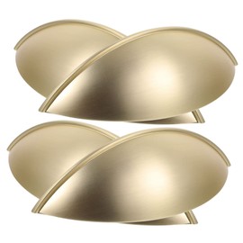 Hemoton Commercial Door Handle 4pcs Metal Semicircle Design Sturdy and Stylish