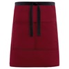 Fame CME28 Everyday Half Bistro Apron - Burgundy (WFA83507BU)