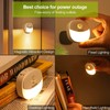 AUVON Rechargeable Battery Night Light, Mini with Motion Sensor, Warm