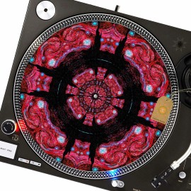 For Technics, For Audio-Technica, For Denon, For Numark, For Pioneer, For Stanton, For Reloop Mordor Forest Turntable Slipmat GLOW BLACKLIGHT 12 inch