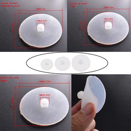 NentMent 6 Pack Rice Cooker Valve Gasket Replacement Lid Steam Port Silicone Pad Sealing Cover Sealer Cap for Compact Rice Cookers Food Steamer Warmer 3 Sizes 400W 500W 700W 1000W