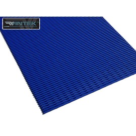 VinGrate Mat Wet Area Floor Matting for Swimming Pool Shower/Locker Room Bathroom Sauna SPA 4-Way Water Drain Indoor/Outdoor Use 3/8" Thick Non-Slip Comfortable on Barefoot (3' x 4', Blue)