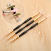 4 Pcs Gel Nail Brush, Dual-Ended Acrylic Nail Brushes and