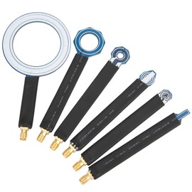 6Pcs PCB Near‑Field Magnetic Field Probe, EMC EMI Near Field Probes Set with Storage Box, SMA Female Conduction Radiation Antenna for Locate and Identify Potential Sources of