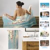 Gnmduw Christian Coastal Beach Towel, Teal Isaiah 43 2 Sand