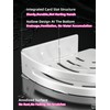 DOIAESKV 2 Pack Corner Shower Caddy with Hooks,No Drilling Aluminium