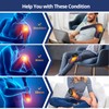 MOAJAZA Cordless Knee Massager with Heat and Vibration, Heating Pad