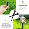 ZJIVQO 6PCS Light Stakes Stainless Steel Ground Light Spikes for