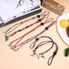 EupHHonycs 6 Pieces Folk Style Napkin Clip, Lanyard Neck Strap,