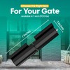7" Heavy Duty Weld On Hinges for Metal, Black Barrel